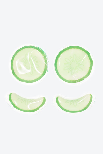 SET ACCESORIOS GEL X4 OJOS - CONTORNO CUCUMBER
