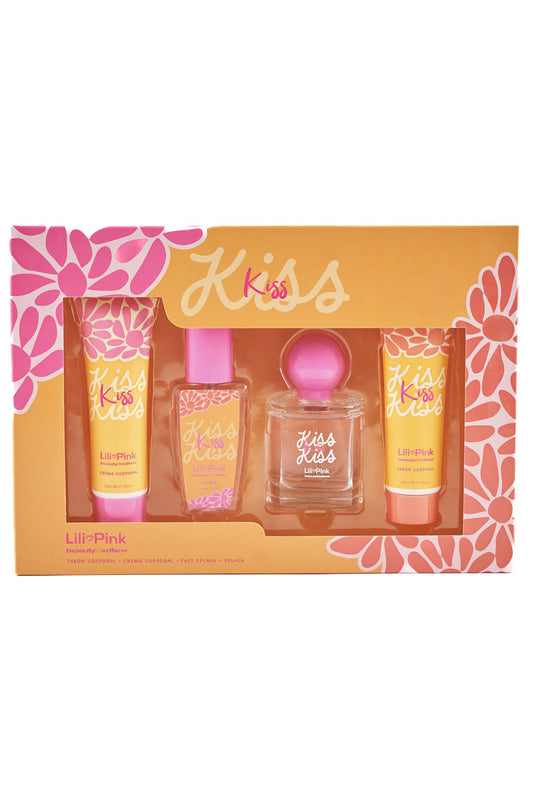 FAST SPLASH KISS 50ML  + SHOWER GEL KISS 50ML + SPLASH KISS 50ML +CREMA CORPORAL KISS  50ML