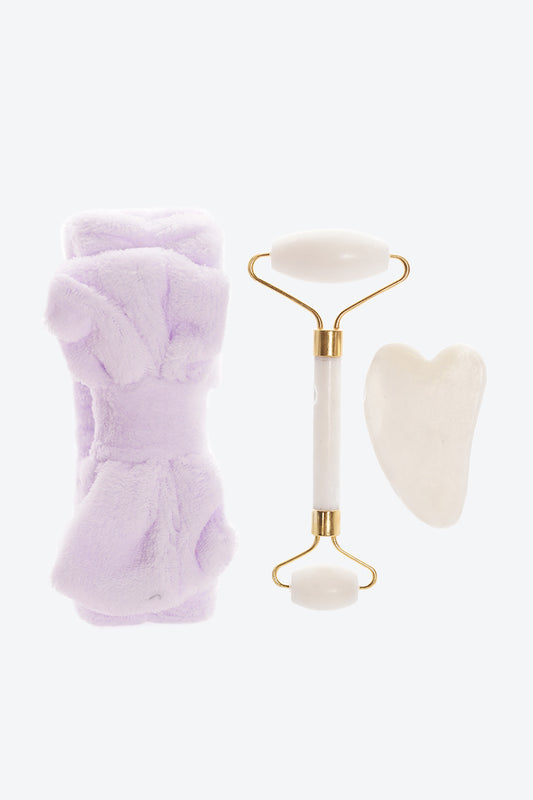 SET FACIAL MASAJEADOR + BALACA MORADO