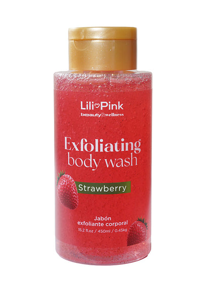 EXFOLIATING BODY WASH STRAWBERRY 450ML