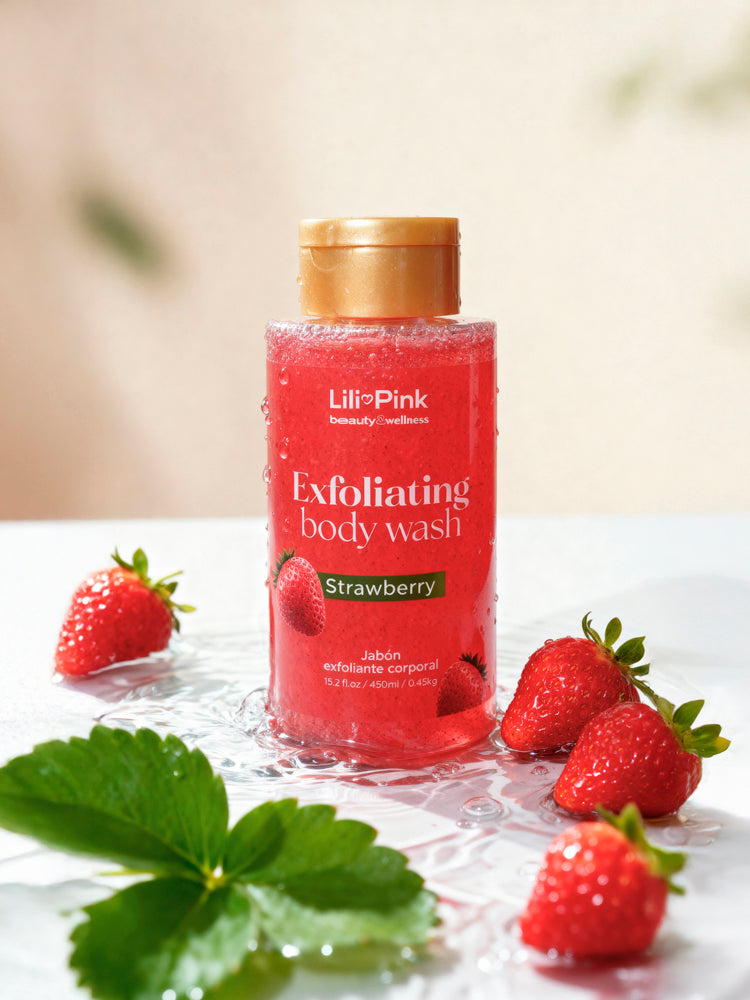 EXFOLIATING BODY WASH STRAWBERRY 450ML