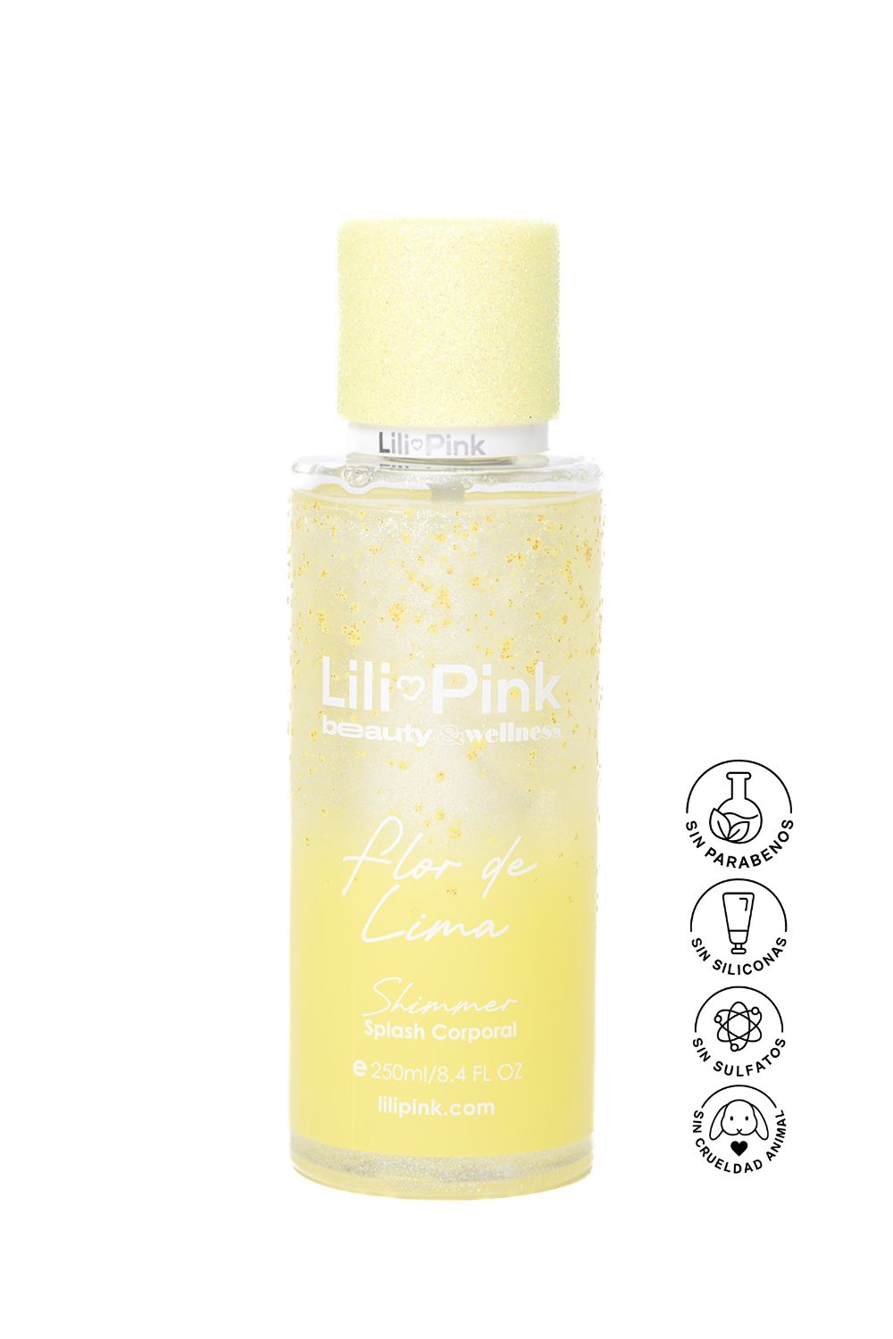 SPLASH CON SHIMMER CORPORAL FLOR DE LIMA 250ML