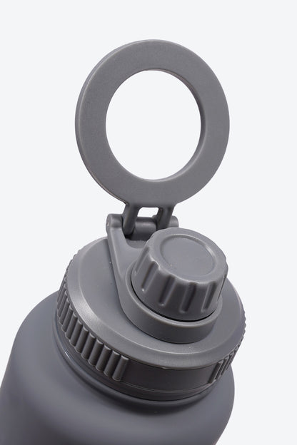 TERMO DE ACERO INOXIDABLE CON SOPORTEPARA CELULAR 2 EN 1 GRIS 950ML