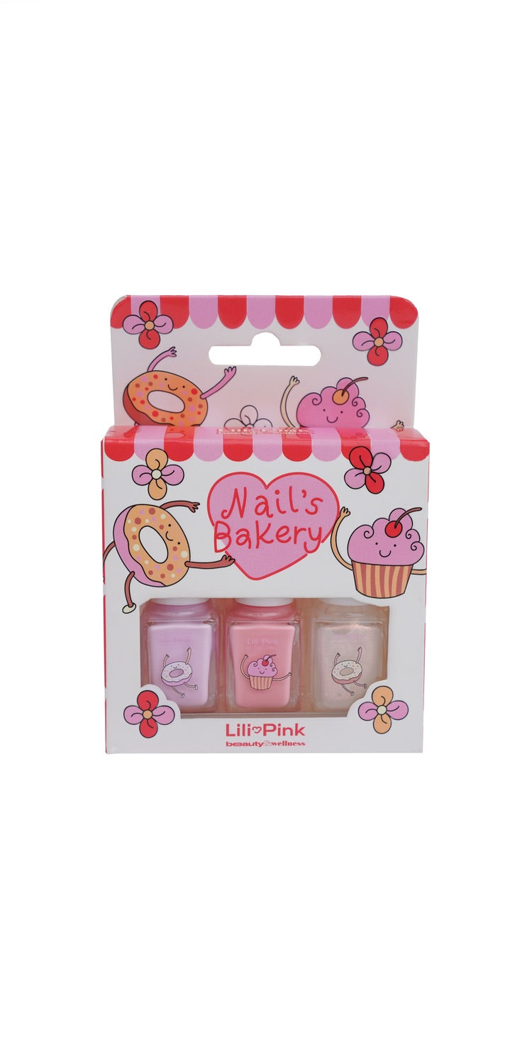 SET KIDS ESMALTES 5ML X3 NAILS BAKERY
