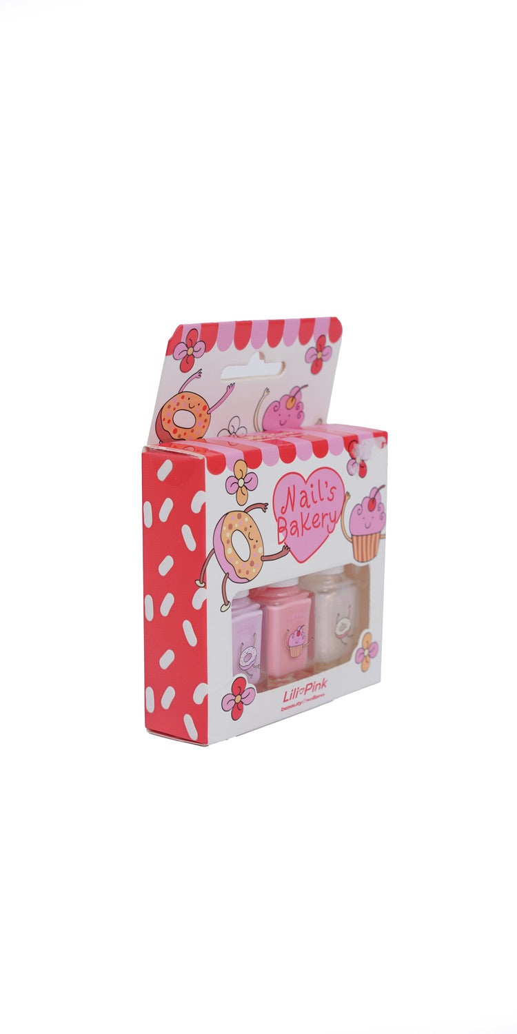SET KIDS ESMALTES 5ML X3 NAILS BAKERY