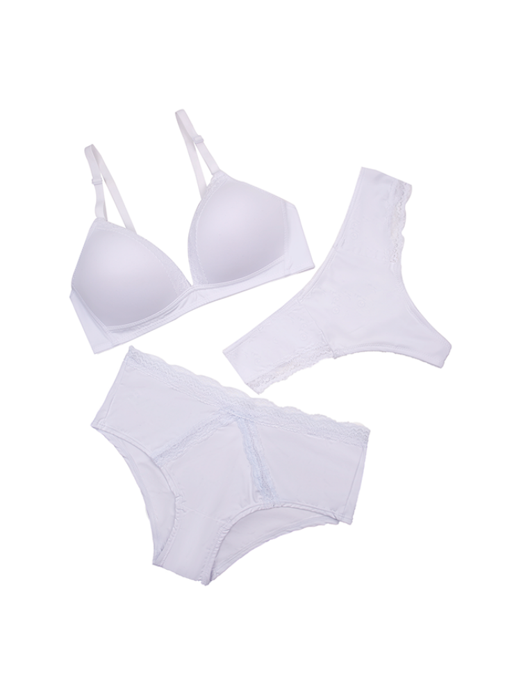 Conjunto 3 Piezas Blanco Conjunto